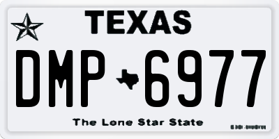 TX license plate DMP6977