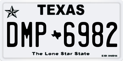 TX license plate DMP6982