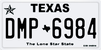 TX license plate DMP6984