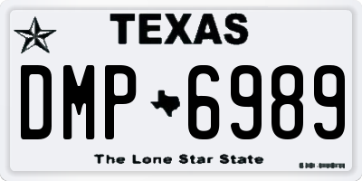 TX license plate DMP6989