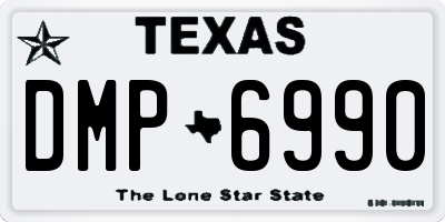 TX license plate DMP6990
