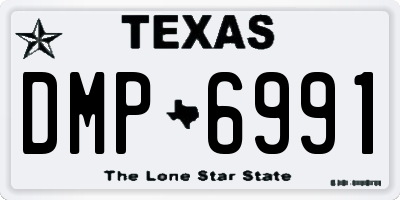 TX license plate DMP6991