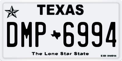 TX license plate DMP6994