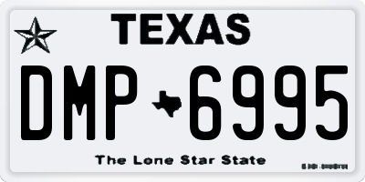TX license plate DMP6995