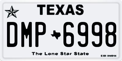 TX license plate DMP6998
