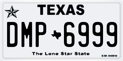 TX license plate DMP6999