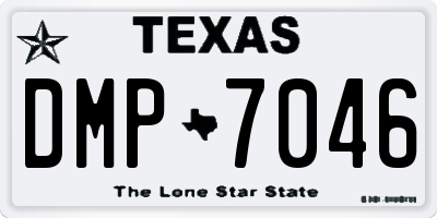 TX license plate DMP7046