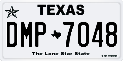 TX license plate DMP7048