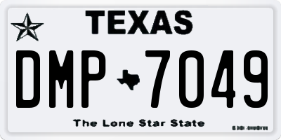 TX license plate DMP7049