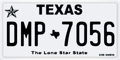 TX license plate DMP7056