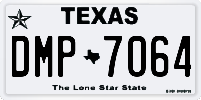 TX license plate DMP7064