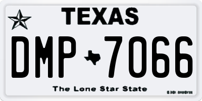 TX license plate DMP7066