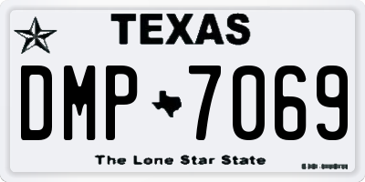 TX license plate DMP7069