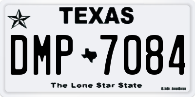 TX license plate DMP7084