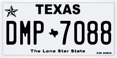 TX license plate DMP7088