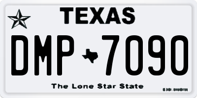 TX license plate DMP7090