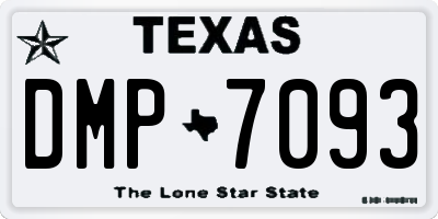 TX license plate DMP7093