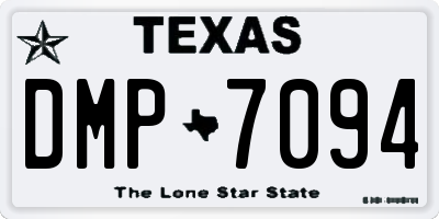 TX license plate DMP7094