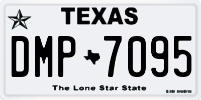 TX license plate DMP7095