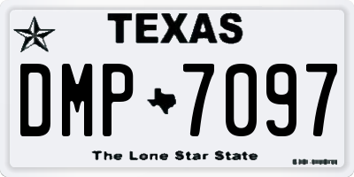 TX license plate DMP7097