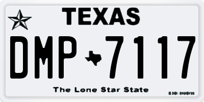 TX license plate DMP7117