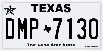 TX license plate DMP7130