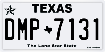 TX license plate DMP7131