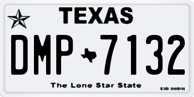 TX license plate DMP7132