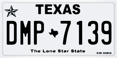 TX license plate DMP7139