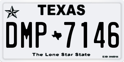 TX license plate DMP7146