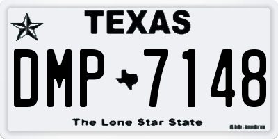TX license plate DMP7148