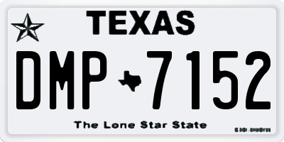 TX license plate DMP7152