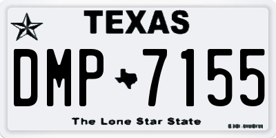 TX license plate DMP7155