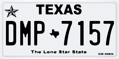TX license plate DMP7157