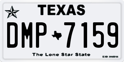 TX license plate DMP7159