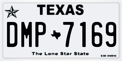 TX license plate DMP7169