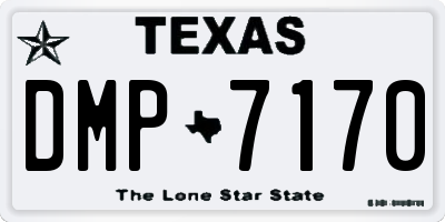 TX license plate DMP7170