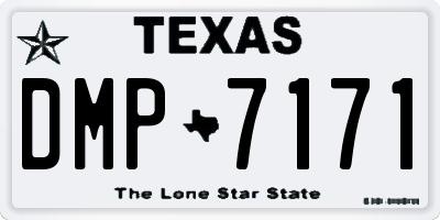 TX license plate DMP7171