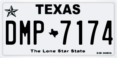 TX license plate DMP7174