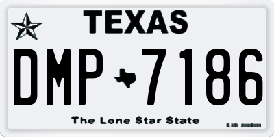 TX license plate DMP7186