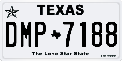 TX license plate DMP7188