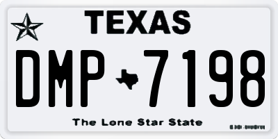 TX license plate DMP7198