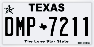 TX license plate DMP7211