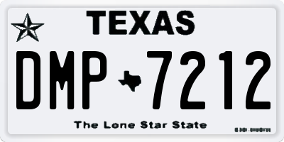 TX license plate DMP7212