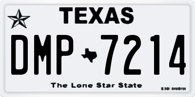 TX license plate DMP7214