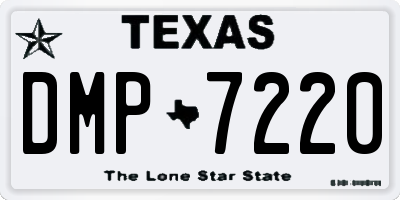 TX license plate DMP7220