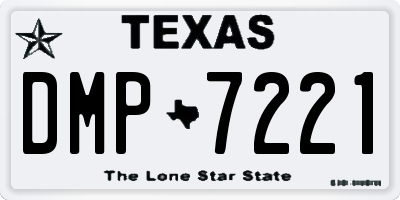 TX license plate DMP7221