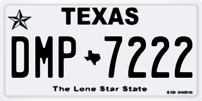 TX license plate DMP7222