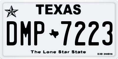 TX license plate DMP7223