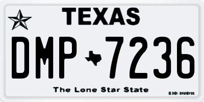 TX license plate DMP7236